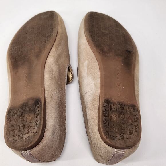 Birdies The Starling Latte Suede Loafers Size 5 Slip On Comfort Shoes Preppy - Picture 6 of 8